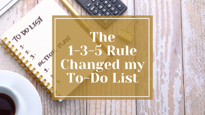 improve your to-do list with the 1-3-5 rule