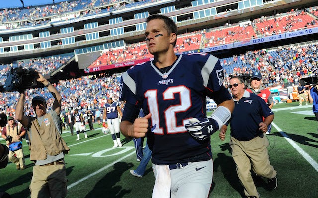 Quarterback Tom Brady at the Super Bowl 