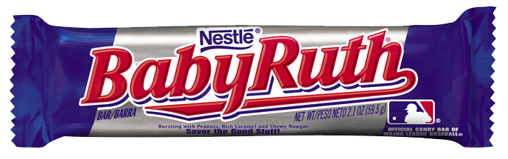 Baby Ruth Candy Bar - Seventh Favorite Candy