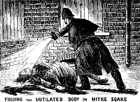 20th century british police officer shining light on dead body laying in the street