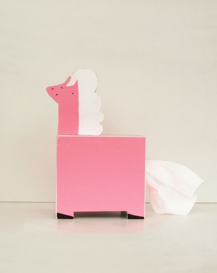 pony tissue box cover