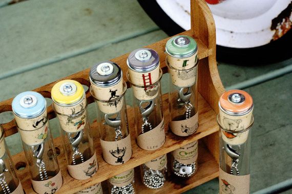 Recycled Cork Jewelry in Test Tube