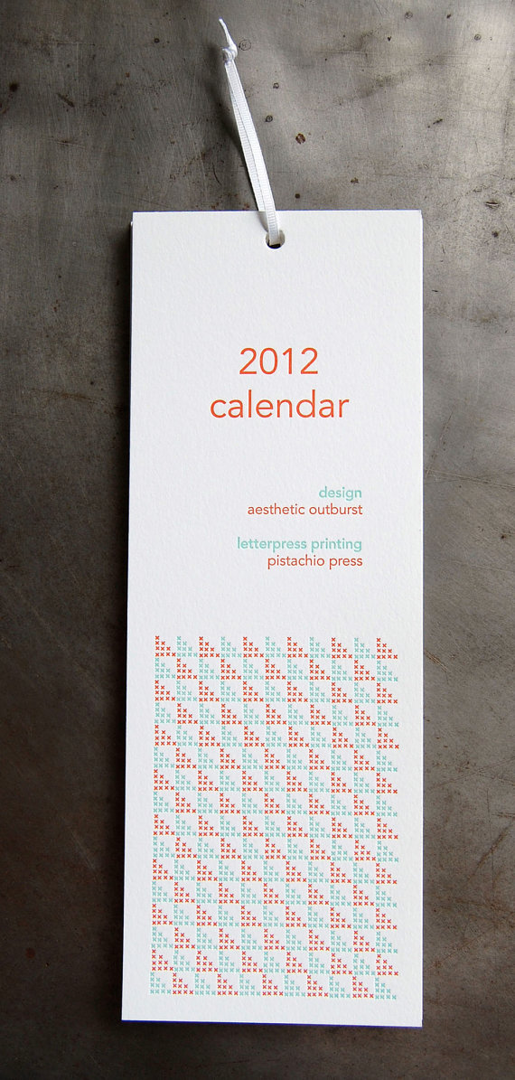 2012 Cross Stitch Calendar