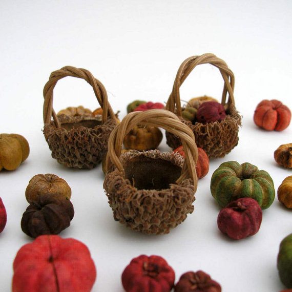 Miniature Acorn Basket