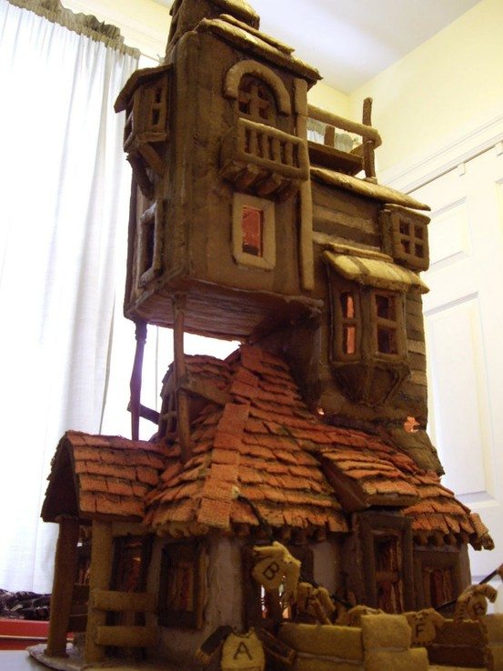 Harry Potter inspired "The Burrows" Gingerbread house