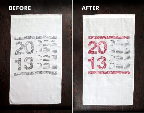 2013 Tea Towel Calendar