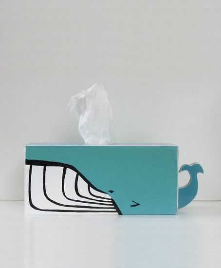 whale tissue box