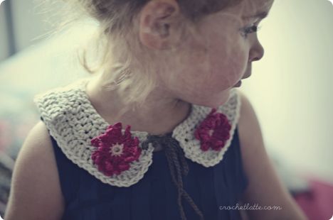 Flower Girl Crochet Collar