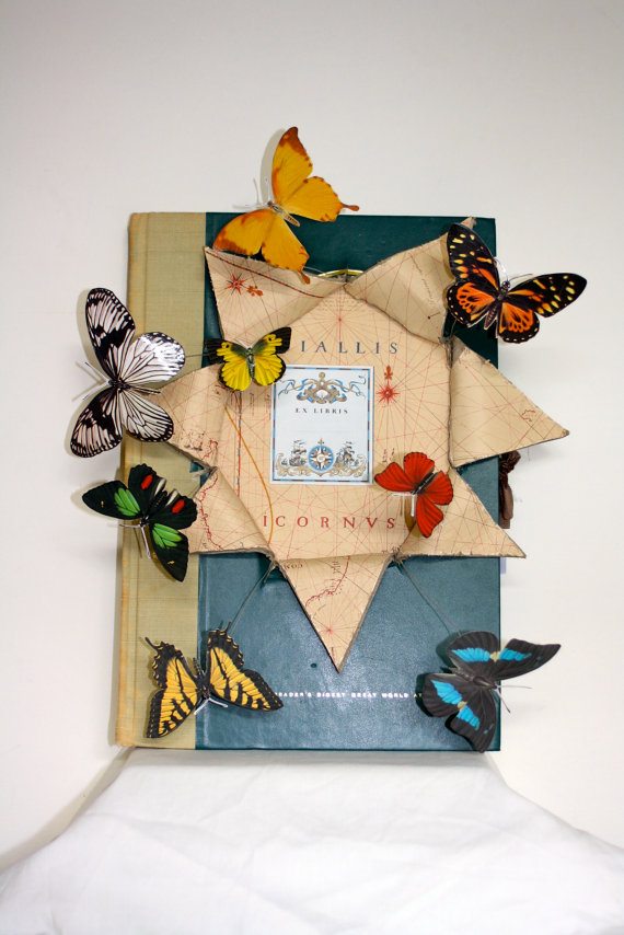 THOUGHTS: A book sculpture