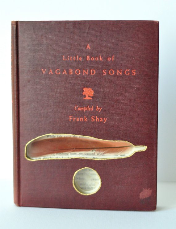 vagabond songs - book sculpture
