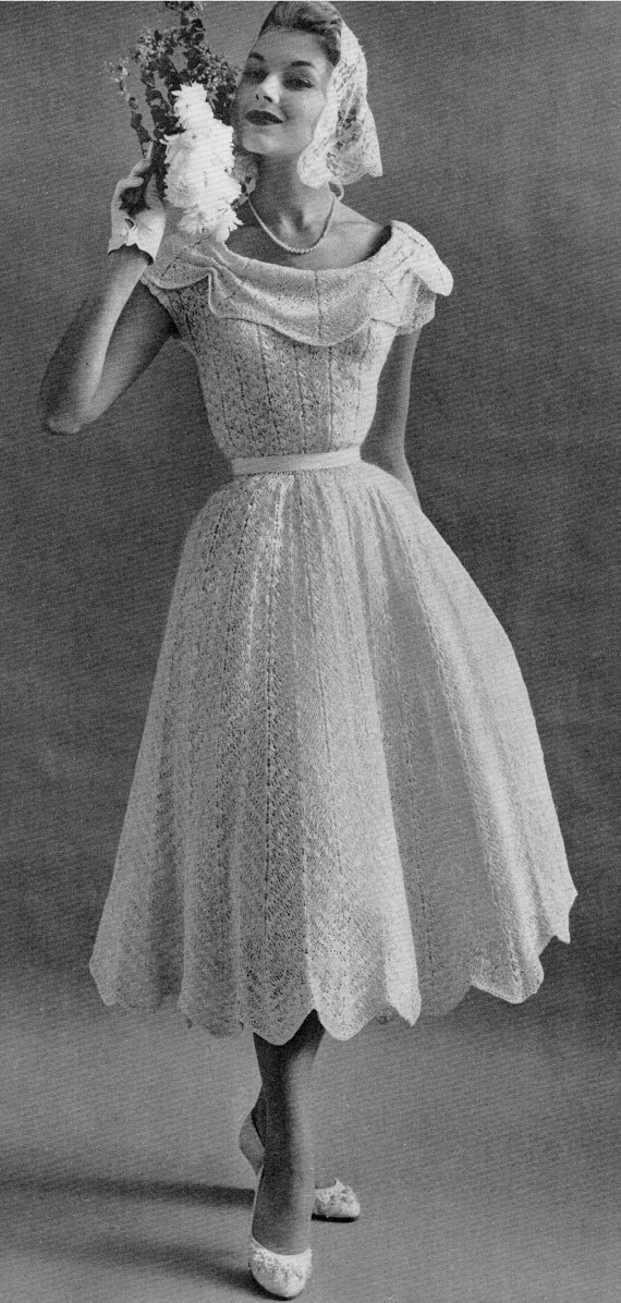 50s Vintage Wedding DRESS Pattern