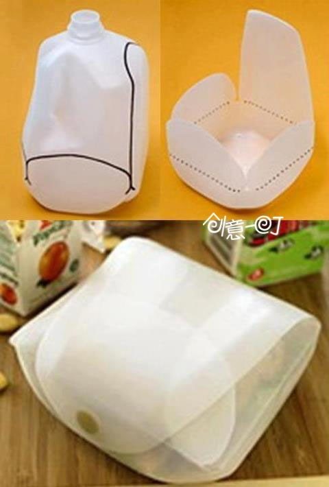  Reusable Lunch Containers milk jug craft