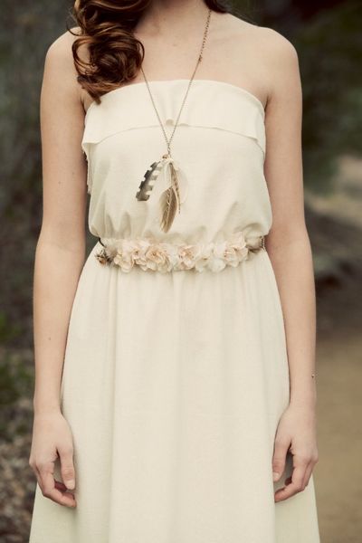 Strapless Bohemian Wedding Dress - The Lucy in the Sky Gown