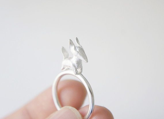Le Petit Prince inspired, silver fox ring