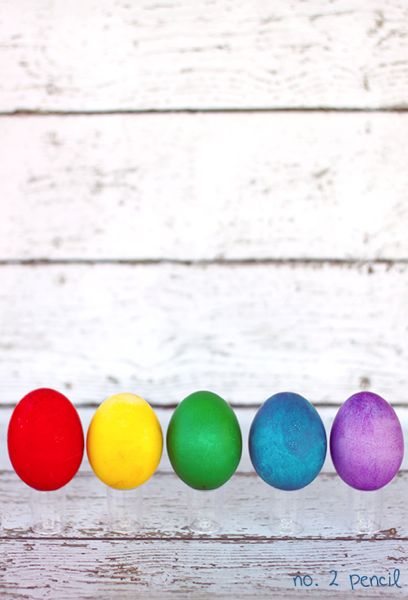 bright rainbow easter eggs easy
