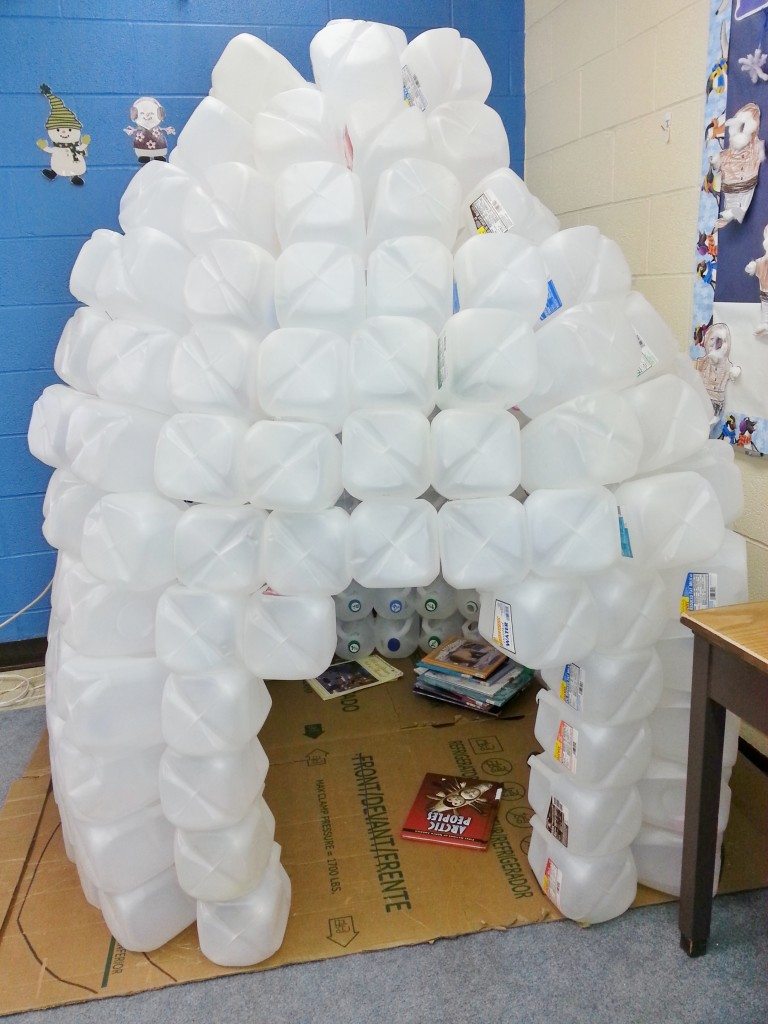 Igloo Made out of Gallon Jugs Pictures