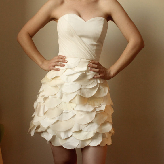 Eco Friendly Wedding/Reception/Special Occasion Dress, Made from Recycled Materials