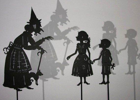 Hansel and Gretel and Witch / Laser cut Shadow Puppets