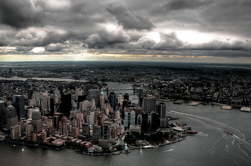 new york city rain clouds apocalypse