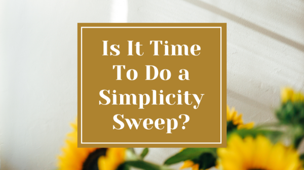 Is It Time to Do a Simplicity Sweep?