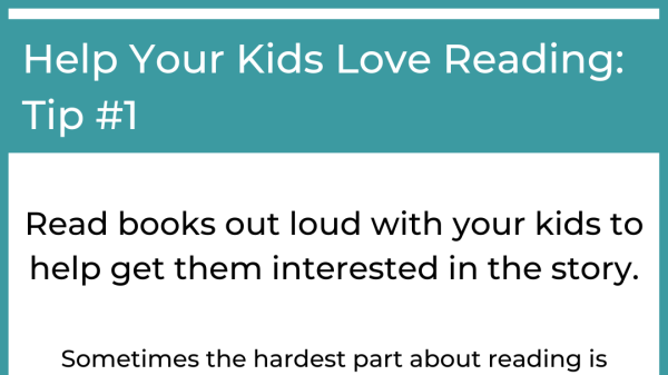 Start books together with your kids to help them get into the story and love reading
