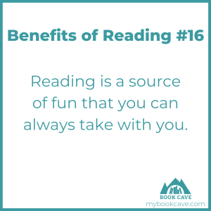 being able to read anywhere is a benefit of reading