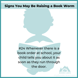 Your child loves reading if they get excited for school book orders