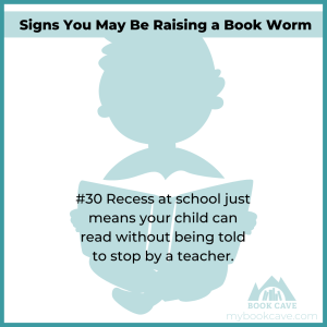 Your child loves reading if they read during recess