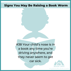 Your child loves reading when they read in the car