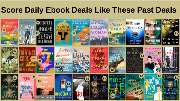 Get bestselling ebook deals daily in a variety of genres like romance, mystery, and fantasy